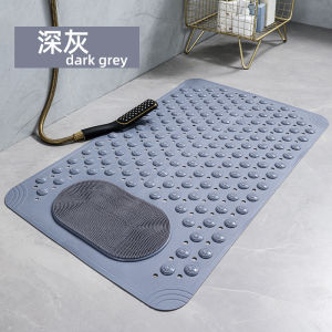 Bathroom Shower Mat Non Slip Bath Mat with Drain Holes and Suction Cups Shower Foot Scrubber Anti Slip Bathtub Mat with Massage