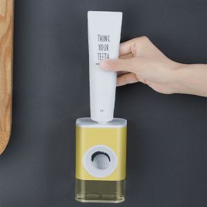 Modern Dispenser Odol Dengan 3 Tempat Sikat Gigi  New Toothpaste Squeezer With Toothbrush Holder