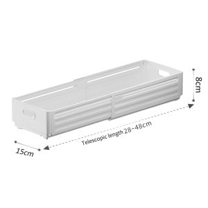 PORMA Retractable Drawer Organizer Storage Box for Clothes Cabinet Layered Desktop Storage Boxes Organizers