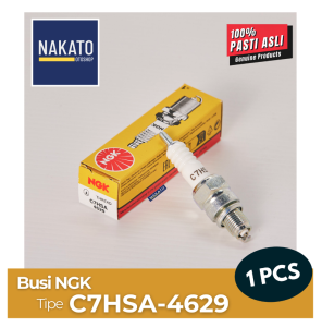 [SATUAN] Busi Motor NGK C7HSA ASLI Mio Supra Fit Revo Fino Jupiter Vega Shogun Smash Spin Skywave pendek
