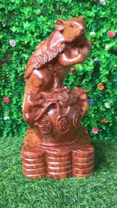 Tượng chuột canh tý gỗ hương kt 30/14/14