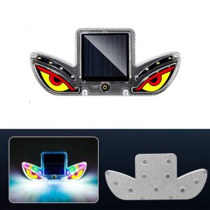 TUO29 Anti-collision Solar Demon Eye Light Solar Powered Warning Car Window Dynamic Devil Eyes Atmosphere Light Wireless Vehicle Signal Lights Rear Windshield