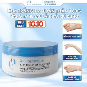 Kem Body Q.P Cosmétique 180g Dưỡng Trắng Nâng Tông Tức Thì – Mịn Da – Không Bết Dính