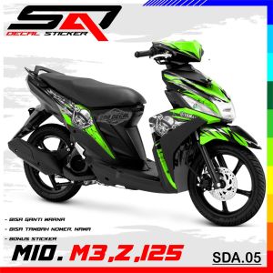 Decal Stiker Custoom Full Body MIO M3 Z 125 - Dekal Sticker Variasi Motor MIO M3 Z 125 SDA.05