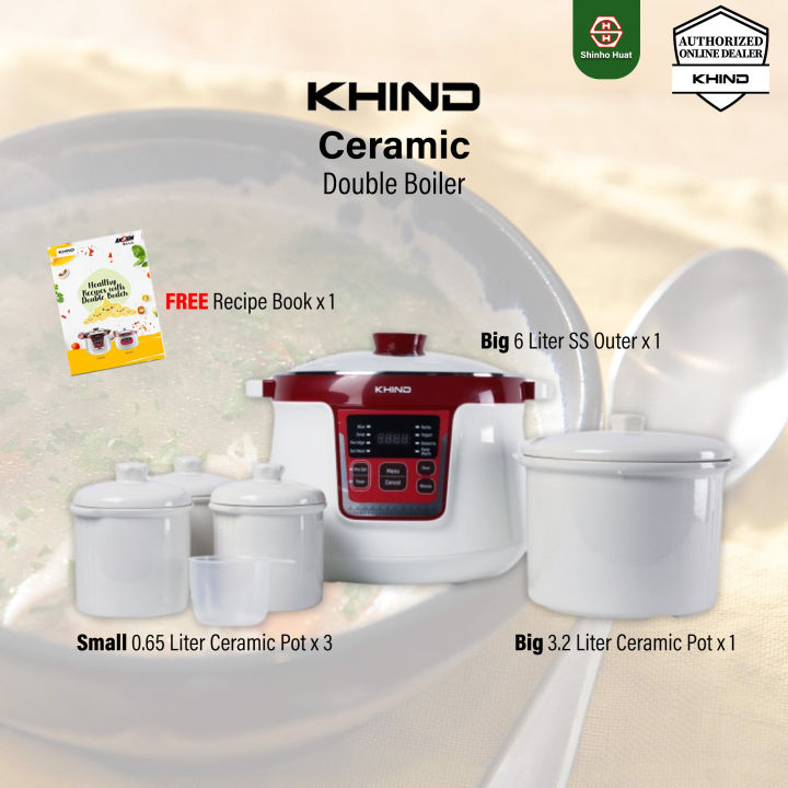 Khind Anshin Double Boiler DB32N Lazada