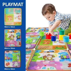 Baby cushion creeping mat set 3pcs square Anti-Slip random cartoon Shockproof Kids Crawling Mat【3pcs】
