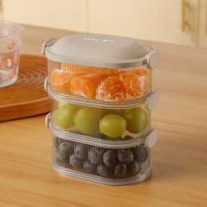 [HCM] Hộp đựng hành tỏi ớt chống ẩm trong nhà bếp rổ nhựa đựng tỏi ớt và hành tươi xếp chồng -Cozy520