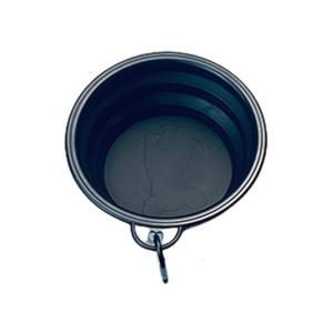 Folded Dog Bowl Compacts Portable Pet Feeding Bowl Innocuity Silicones Bowl for Short Trip and Walks