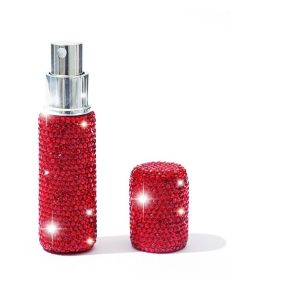 GOLDVAULT Portable Perfume Bottle Full Rhinestone 10ml Refillable Bottles Empty Storage Container Makeup Tool