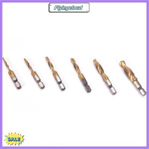 Follow Get New[FlyingC] M3-M10 Hex Shank Titanium Plated HSS Hand Screw Thread Metric Tap Drill Bits
