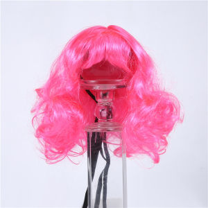 [HATELI] Pet Wig Costume Cosplay Cute Props Funny Dog Cat Dress Up Hair Hat Costume Party Headwear Braids Holiday Pet Supplies