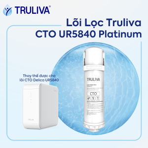 [Bảo hành 3 tháng] Lõi lọc CTO dùng thay thế cho máy lọc nước âm tủ bếp Delica UR5840 | Tự thay thế dễ dàng