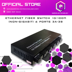 ETHERNET FIBER SWITCH 10/100M (NON-GIGABIT) 6 PORT 3A-3B