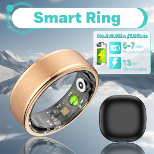 Smart Ring for Men & Women with Wireless Charging Case – 24/7 Health Monitor Heart Rate & SpO2 Tracker Calorie Counter Sleep Analysis | Minimalist Design Long Battery Life | Fitness & Activity Tracker – Perfect Birthday/Anniversary Gift