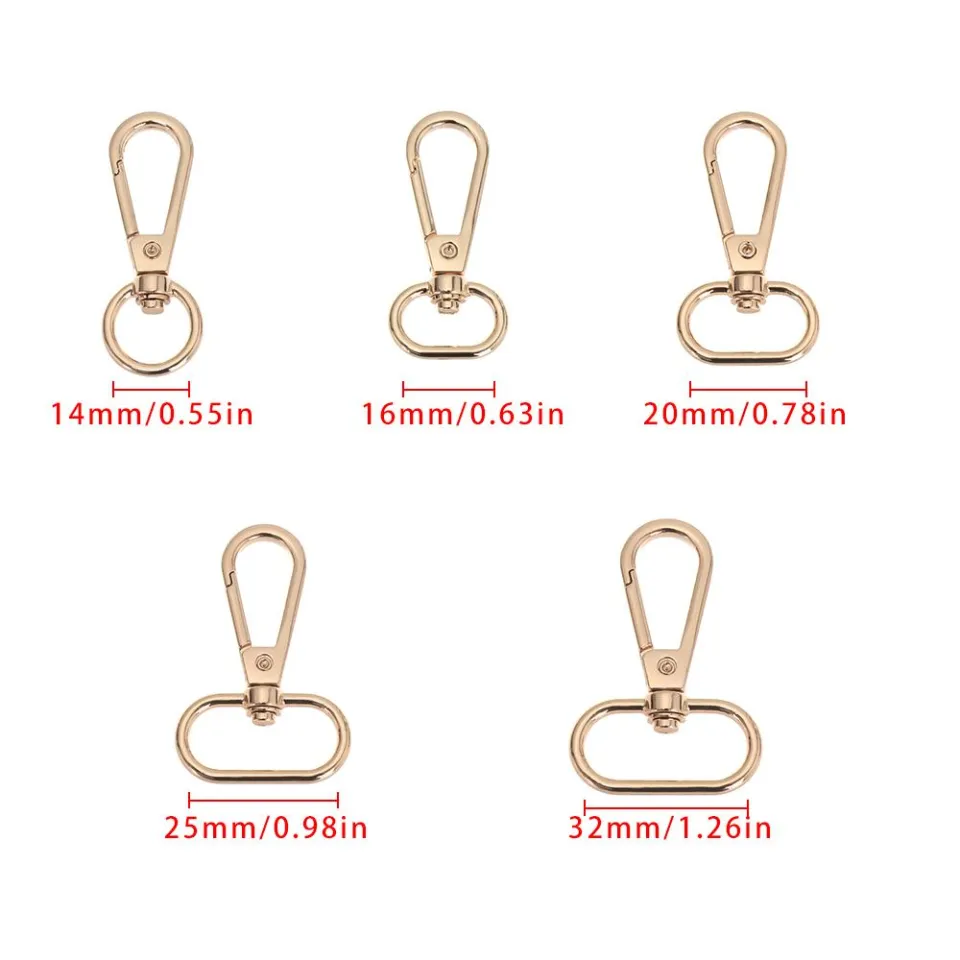 seeding 1pcs Hardware DIY KeyChain Bag Part Accessories Jewelry Making  Collar Carabiner Snap Lobster Clasp Hook Bags Strap Buckles