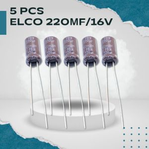 Elco 220μF 16V Radial - Untuk Power Supply Mini & Audio