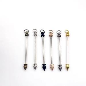 Versatile Metal Rod Accessory Charm Creative Metal Pendant Blanks Bead Rod for Handmade Necklace and Earring Projects