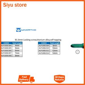 B1.6MM LOCKING SCREWS ALPS Veterinary Instrument  products small animal orthopedic surgical plates tplo vet supply tool pet