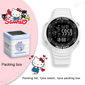 (48mm)100% Authentic Sanrio Hello Kitty Watch for Kids Girls Digital Watch Waterproof with Backlight Shockproof for Children Watch Birthday Gift Christmas Gifts 8561