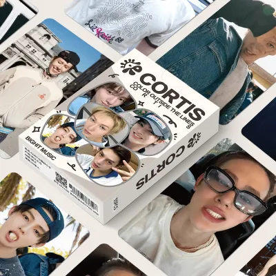55pcs Kpop cortis nhóm thẻ Lomo 2025 Album mới màu sắc bên ngoài các dòng photocards hình ảnh in thẻ người hâm mộ Quà Tặng