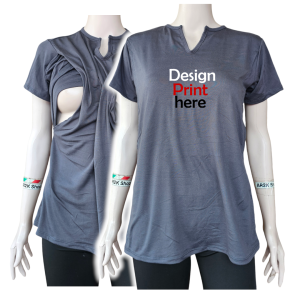 BTC KYLINE 8 BREASTFEEDING/NURSING STATEMENT BLOUSE "BESTIES FOR LIFE" and "CHOOSE HAPPINESS" with PENDANT like neckband design. Fits from S-M up to L-XL.