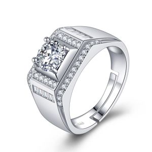 Nhẫn thời trang nam HK bạc ý S925 N56