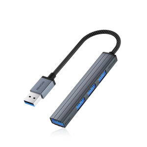 MeeGoo USB 3.0 Hub 4 Ports USB A Splitter Ultra-Slim USB Expander for Compatible with Laptop Desktop PC