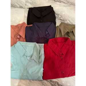 Tunik Rayon Twill Premium Kemeja Wanita Lengan Panjang Atasan Terbaru Rayon Polos