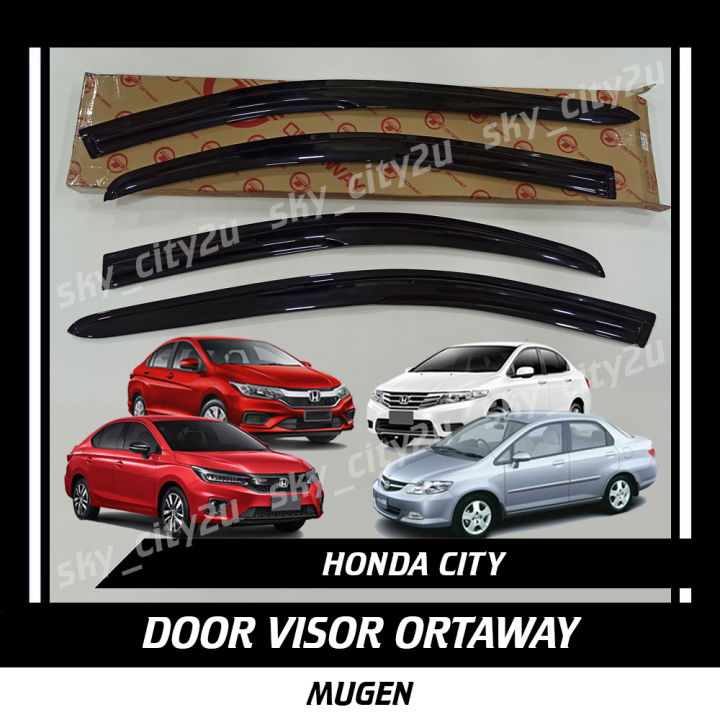 Honda City Door Visor Ortaway Mugen City GD 2003 2004 2005 2006 2007 GE