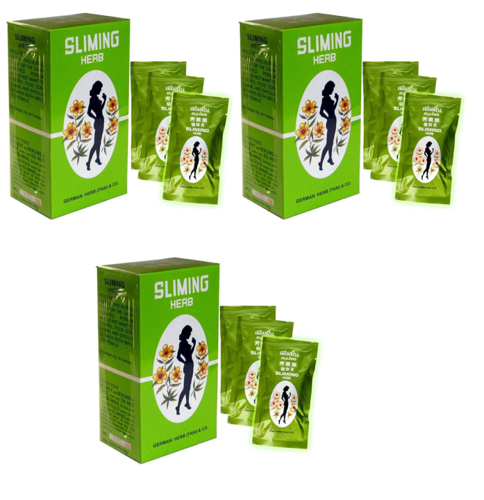สมุนไพรชาสลิมมิ่ง สลิมมิน Sliming Herbของแท้ 50ซอง ต่อกล่อง ถูกสุด‼️ ...