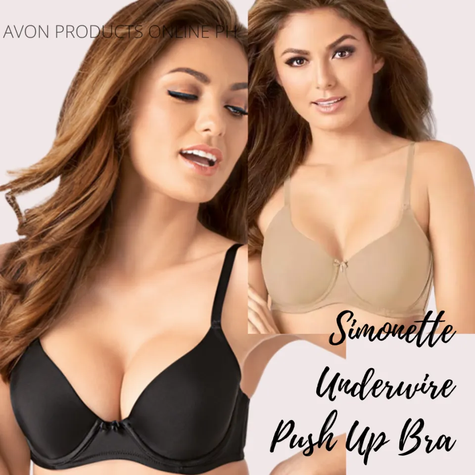 Simonette Underwire Push Up Bra with foam. NOW AVAILABLE IN 40B & 40C.  Available in Black and Nude / Skin tone Color. SOLD SEPARATELY