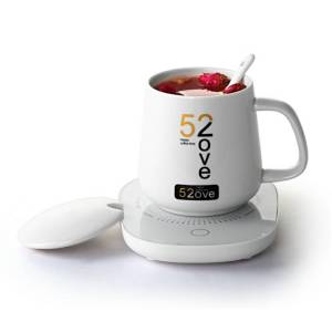 เครื่องอุ่นแก้ว พร้อมชุดแก้ว ที่อุ่นแก้ว ชากาแฟ ถาดอุ่นเครื่องดื่มรักษาอูมิที่ 55 องศา 🚚 ส่งฟรี ร่วมกับคูปอง