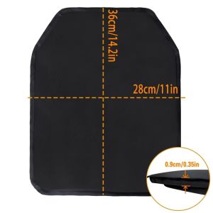 Big size 11"x14" NIJ IIIA 0101.06 P-BFS 9X19mm FMJ and .44 PE ballistic soft armour panel vest plates survival kits