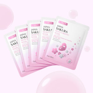 LAIKOU Sakura Moisturizing Mask Sheet Brightening Oil Control Tighten Pores Even Skin Tone 25g