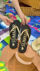 Hotmarzz Hotmarzz Womens non-slip flip-flops for indoor use home wear and outdoor shopping PE