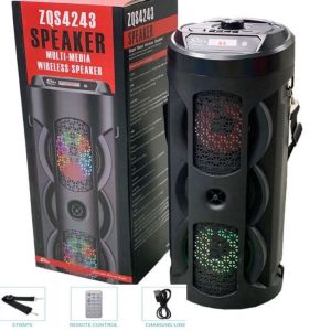 SinG-e ZQS4243ZQS4239 Wireless Rechargeable Bluetooth Speaker with Light Dual Speaker
