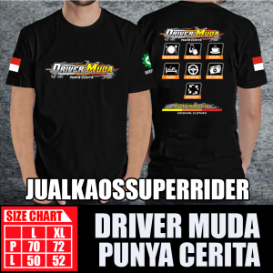 BAJU KAOS DISTRO DRIVER MUDA PUNYA CERITA A DAY IN MY LIFE