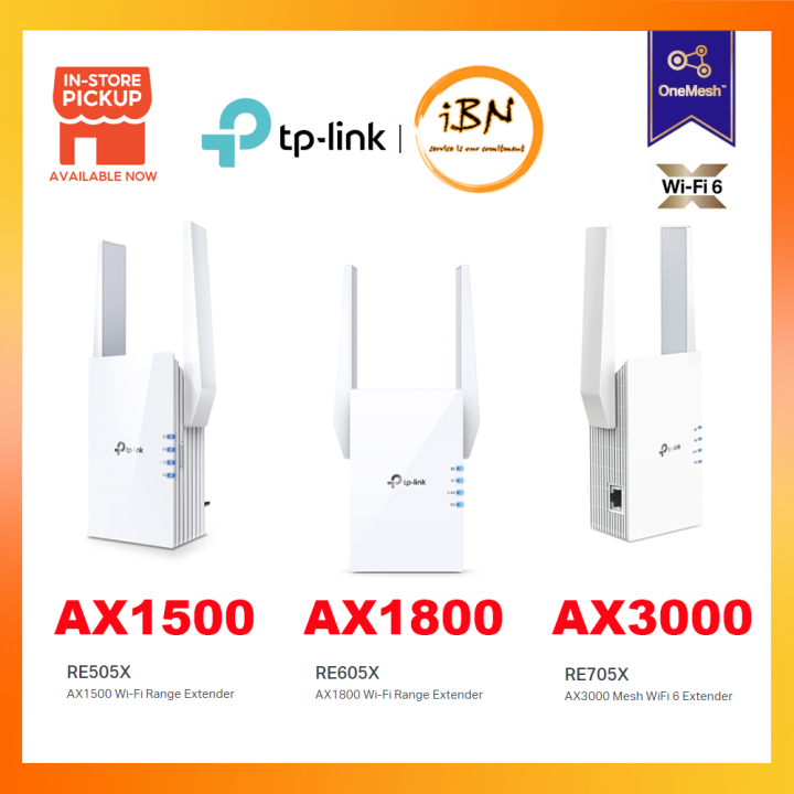 TPLink RE505X / RE605X / RE705X AX1500/AX1800 /AX3000 Onemesh AX WiFi