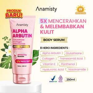 Anamisty Hand Body Serum Alpha Arbutin Glutathione Collagen Niacinamide  Body Lotion Mencerahkan Kulit