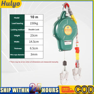 5m/10m/20m bearing 150KG anti-fall safety protection devices automatic retractable anti-fall equipment fall protection rope body harness for construction(Heavy-duty-Upgraded version)