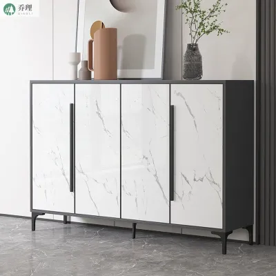 Shoe Rack Large-Capacity Light Luxury Aluminum Shoe Cabinet Home Doorway Modern Hall Cabinet Balcony Outdoor Waterproof Storage Shoe Rack Bto Hdb Shoes Storage Stand