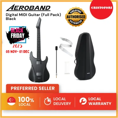 AeroBand Pain-Free Stringless Acoustic-Electric Travel Guitar (FULL SET) SG Authorised Distributor