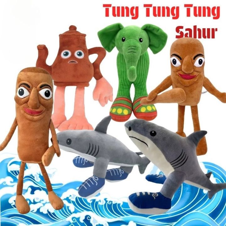 Tung Tung Tung Sahur Plush Toy Doll TungTungTung Sahur Tralalelo Tralala Plush Doll Tungtung Sahur Soft Toy Birthday Gift