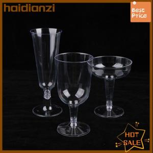 haidianzi 10Pcs Plastic Clear Champagne Cocktail Bar Cups Toasting Glasses Drinkware For Birthday Party Wedding Anniversary Festival
