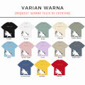HYPE Kaos Couple Orange Cat and Dog Siberian Husky Tshirt Pria Wanita - Atasan Sablon DTF. 