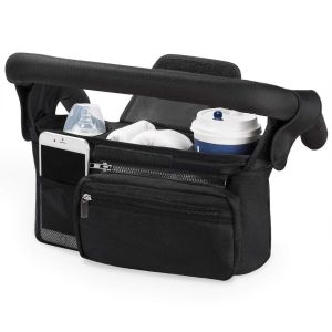 SFFGF Oxford Cloth Stroller Organizer Bags Large Capacity Multi Pocket Pram Diaper Nappy Bags Portable Shoulder Baby Stroller Storage Bag Travel