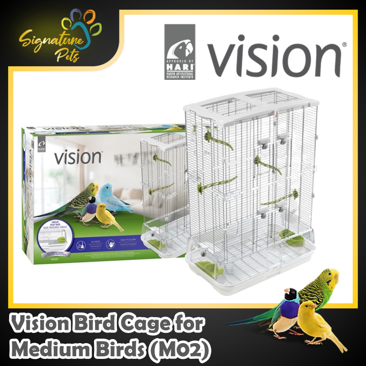 Vision Bird Cage for Medium Birds (M02) Small Wire Double Height