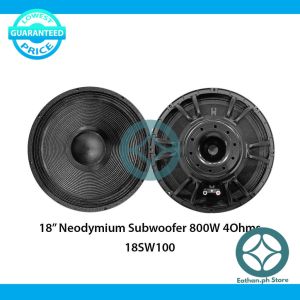 18" Epic Sound Neodymium Subwoofer 4Ohms 800W With 100mm Voice Coil - 18SW100