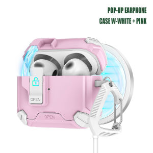 เคสแอร์พอร์ด AirPods และ AirPods Pro ทุกร่น กันกระแทก 4 เมตร ล็อกได้ เคสแอร์พอร์ต 4 3 2 1 Pro 2 พร้อมคาราบิเนอร์พร้อมสายคล้อง