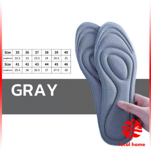 Thaihome แผ่นรองเท้าเพื่อสุขภาพ ใส่สบาย ป้องกันการปวดเท้า ขนาด 35-46 insoles